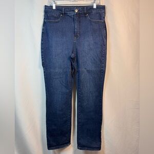 NYDJ Curves 360 Dark Blue Denim Jeans 12